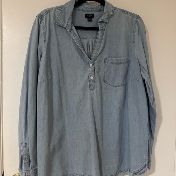 J. Crew Tops - J. Crew Sky Blue Casual Shirt